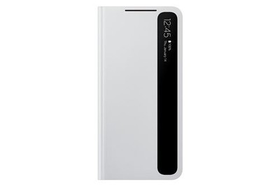 Samsung Smart Clear View Cover Case - Galaxy S21 5G - Hellgrau OFFIZIELL - NEU