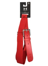 Under Armour Baseball Belt Red Adult UA Adjustable Fits Up to 42” New