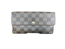 Louis Vuitton Sarah Wallet Damier Ebene Long Bifold Porte-Feuille Authentic Box
