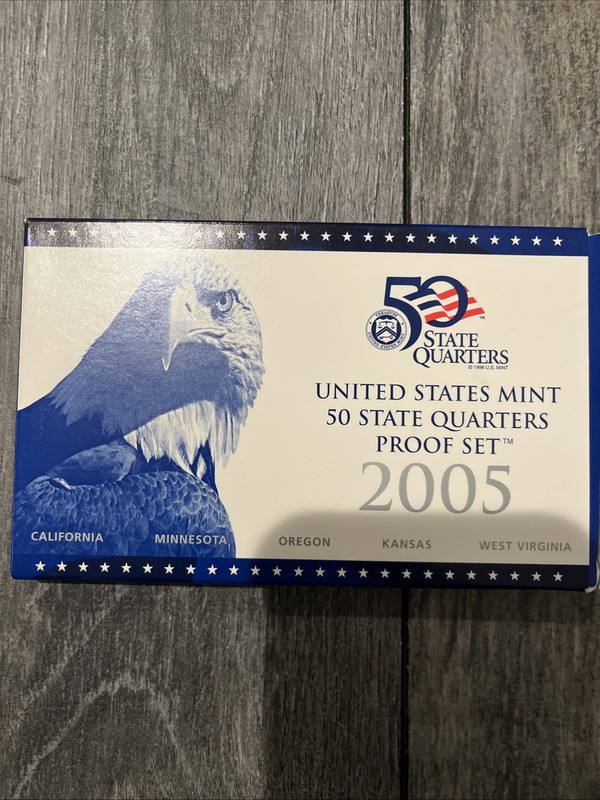 2005 US Mint 50 State Quarters Proof Set