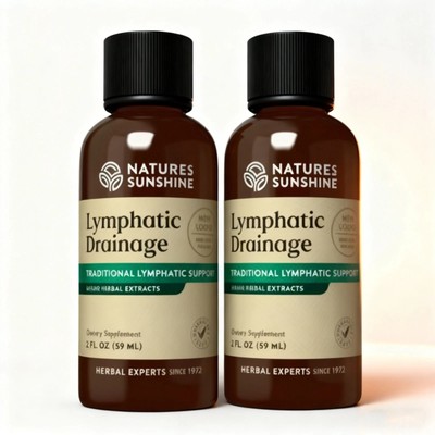 2 bottles.Nature s Sunshine- Lymphatic Drainage ,Detox, Cleanse & Detox,immunity