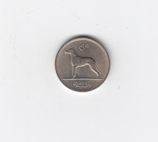 Ireland 1962 6d Eire Irish Sixpence Nice Grade (irish7a)