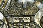 LONGABERGER Pewter Basket SET OF 4 ORNAMENTS 2002 in Original Plastic Boxes — photo 5