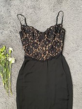 House of CB Cara 🖤 Lace Maxi Dress, XS Plus Cups