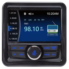 Audio Systems Marine Gauge Receiver - Weatherproof, 4-inch Display Screen, Bu...