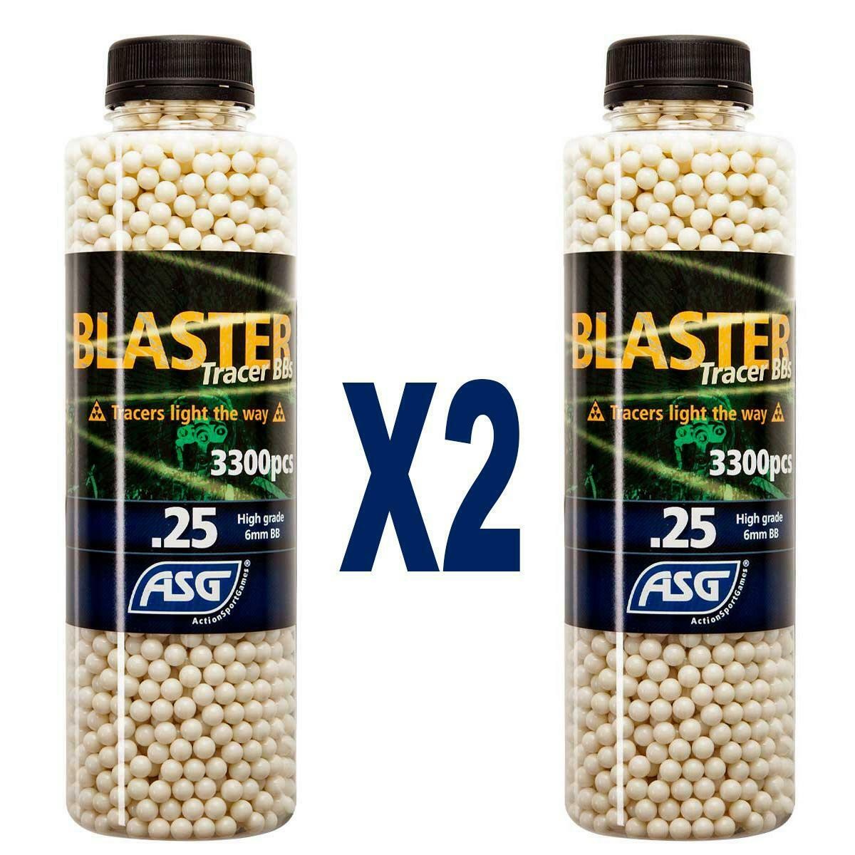 ASG Airsoft Blaster Tracer bb's 0,25g 6600 2 Bottle Ammo