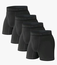 Pair of Thieves Men  s Boxer Briefs 4 Pack Soft Stretch Moisture-Wicking S