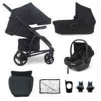 My Babiie MB200i 3-in-1 Travel System with i-Size Car Seat - Onyx Black