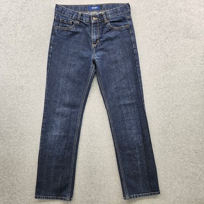 OLD NAVY Straight Basic Jeans Boys 14 Regular Dark Wash
