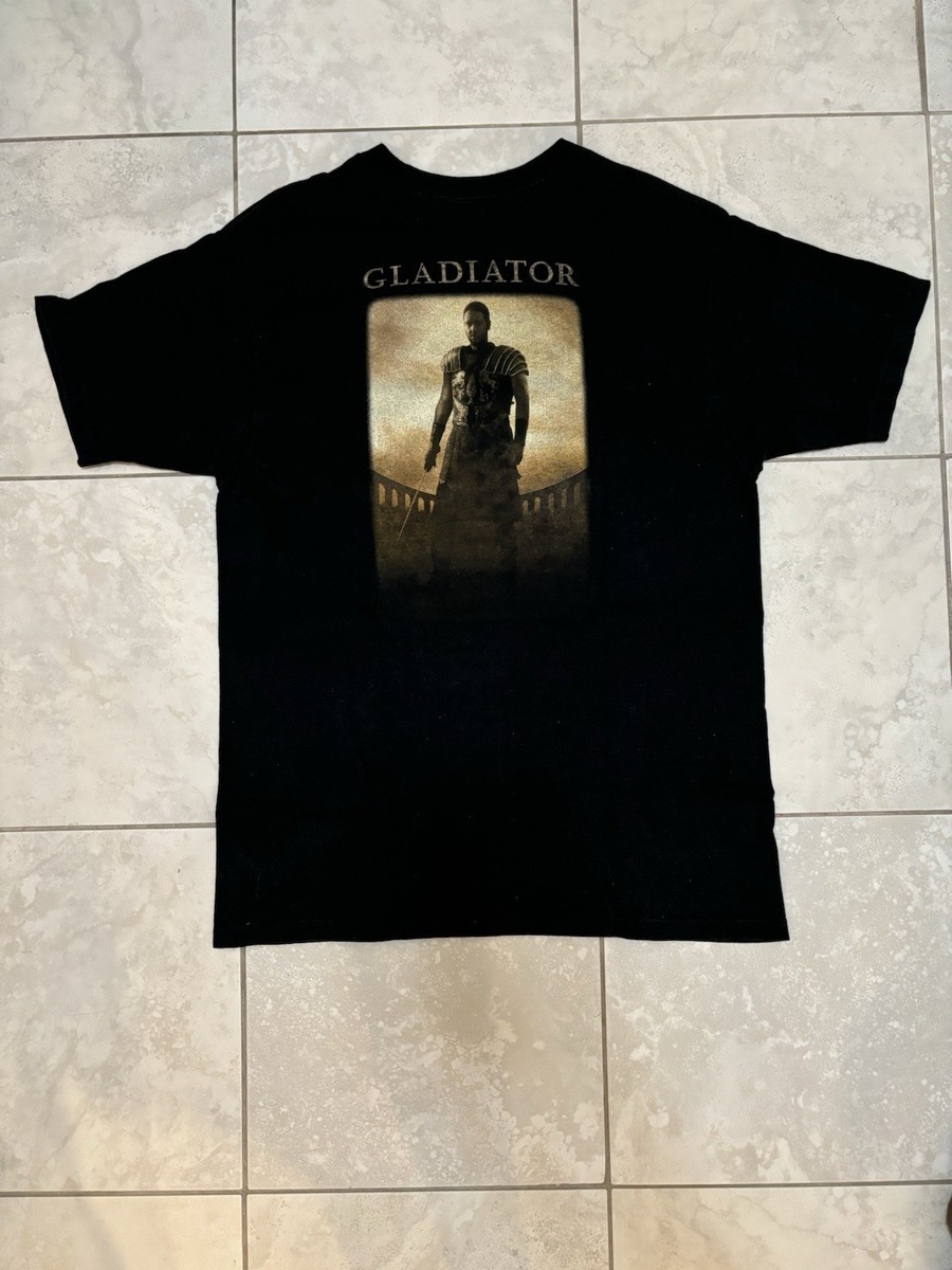rare vintage Gladiator Maximus Russell Crowe Ridley Scott movie t