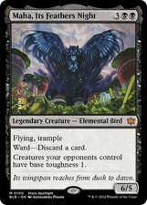 MTG Maha, Its Feathers Night - Foil - Prerelease Promo, Prerelease & Release Pro