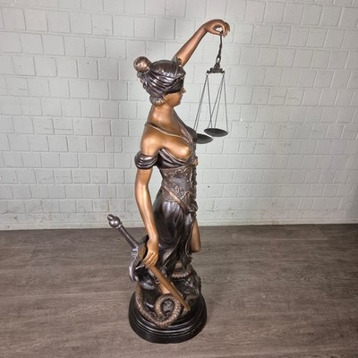 25959 Skulptur Dekoration Justitia Bronze 1,60 m