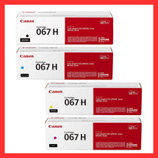 Canon 067H Toner Cartridge Set Black,Cyan,Magenta,Yellow - Pack Of 4 - NEW  