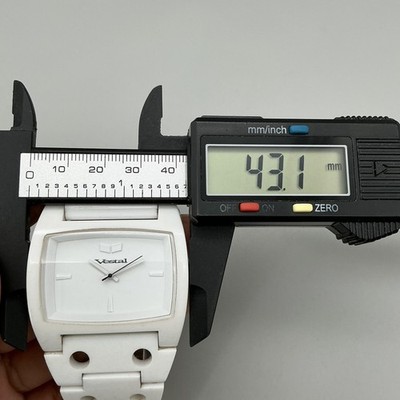 Vestal Destroyer Mens Watch 43mm White Dial 50m Sport New  display picture 1