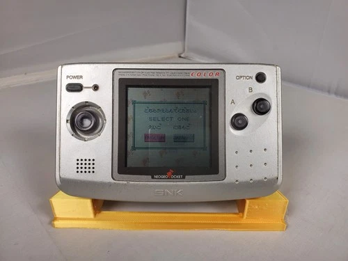SNK Neo Geo Pocket Color Console Platinum Silver Handheld System Vintage Used
