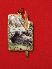 Vintage Han Sur Lesse Belgium Enamel Painter's Palette Charm / Pendant