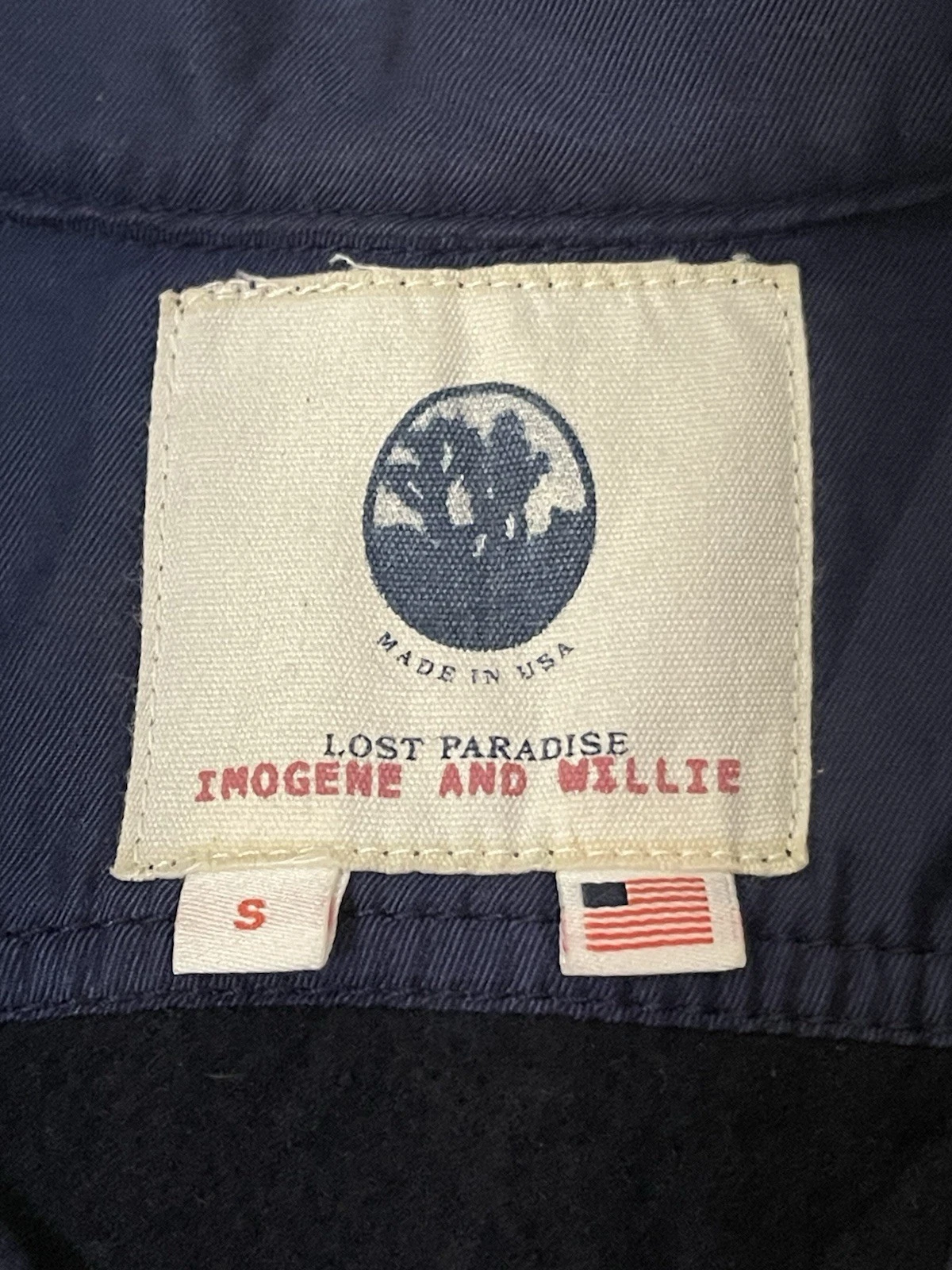 Imogene + Willie CPO Overshirt Small Black Shacket Shirt Jacket 100% Wool - product detail image 2