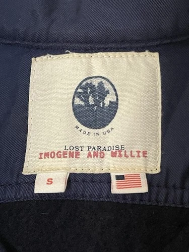 Imogene + Willie CPO Overshirt Small Black Shacket Shirt Jacket 100% Wool image 2