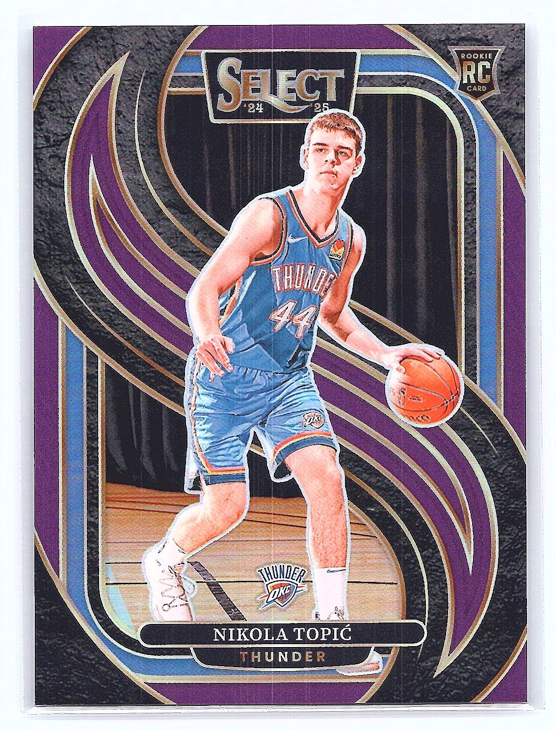 2024-25 Panini Select - Premier Level Nikola Topic #171 Purple Prizm /99 (RC)