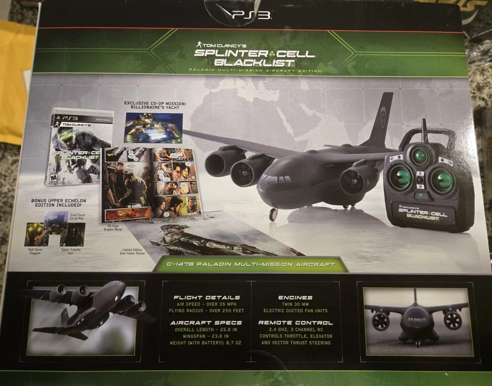 Tom Clancy's Splinter Cell Blacklist  Paladin Aircraft Ed  PlayStation 3 PS3 New - Image 4 of 4
