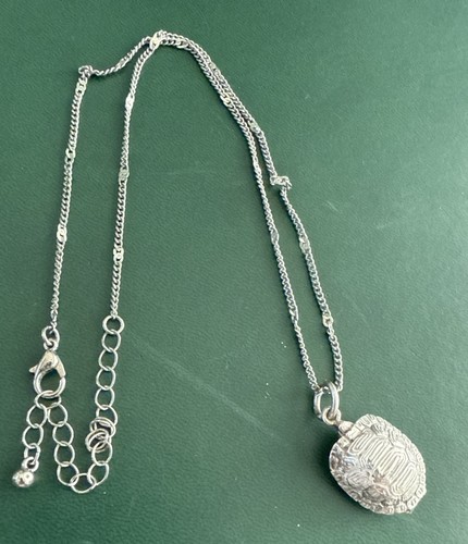 Medaglione tartaruga in argento sterling 925 con catena da 18 pollici - Foto 7 di 9