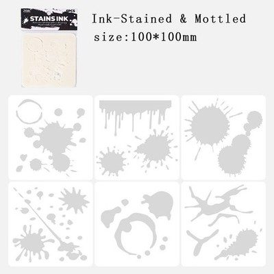 Professional Ink Splash Stencil Set for Journaling Scrapbooking and Art Projects
