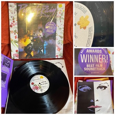 PRINCE PURPLE RAIN 1984 1st Pressing German 925110-1 & Insert Hype Sticker NM/EX