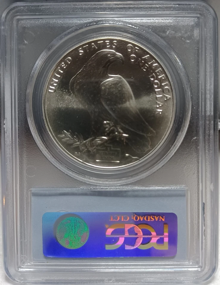 1984-P $1 OLYMPIC COMMEMORATIVE SILVER DOLLAR. PCGS MS69. -SL0169 - Image 2 of 4
