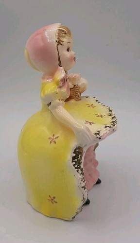 Vintage Lefton ESD Bloomer Girl Enterprise Exclusive Japan 4 1/2" Hand Painted - Bild 5 von 6