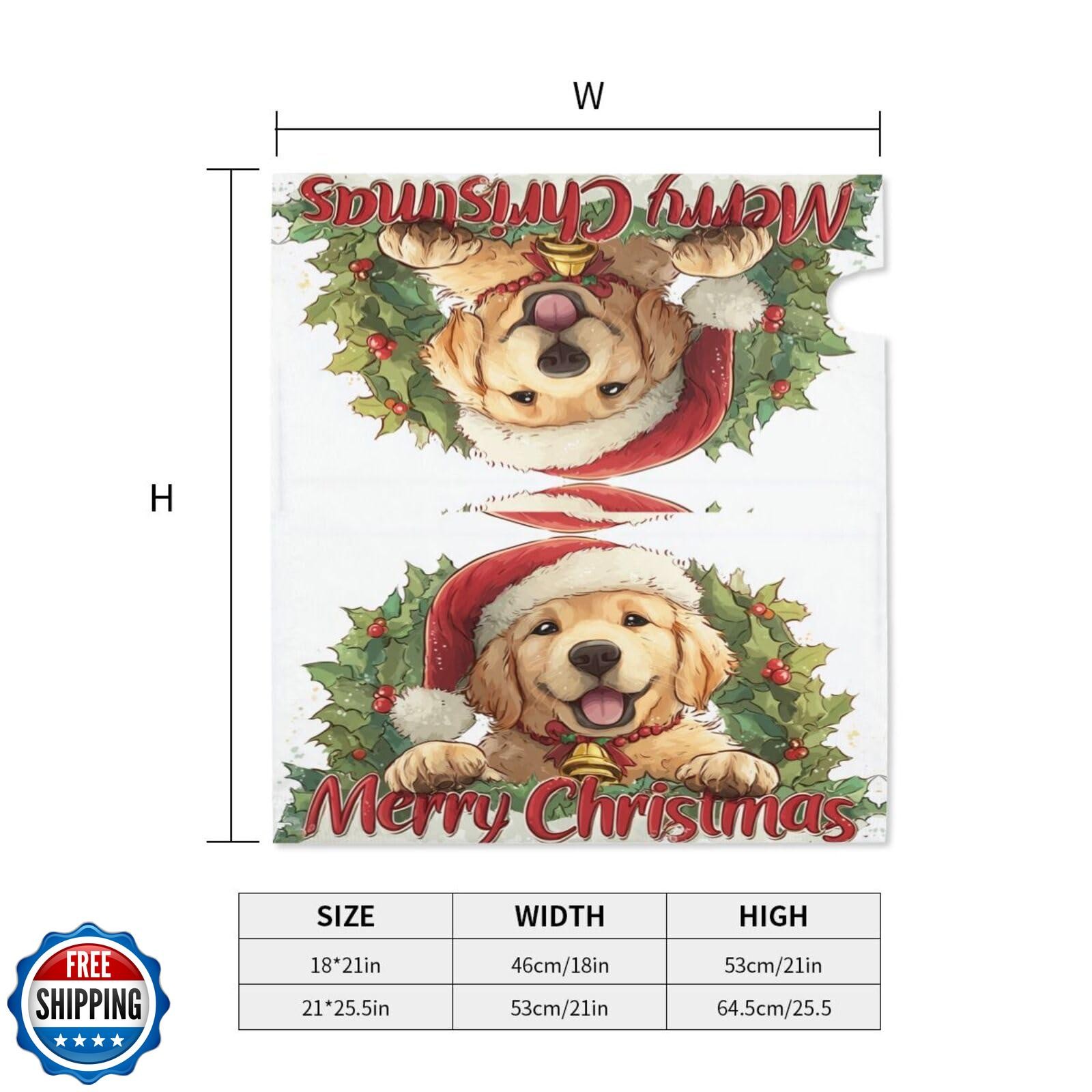 Taekifiyy Christmas Dog Mailbox Covers Magnetic Letterbox Covers 