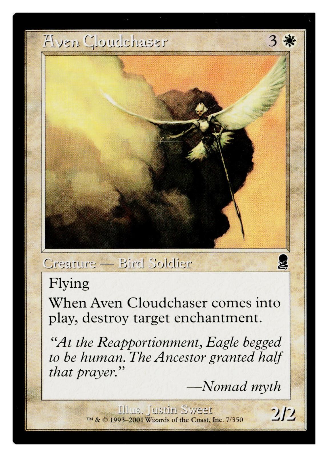 Aven Cloudchaser 7 Common Odyssey Magic: The Gathering Lightly Played