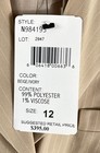 Oscar de la Renta Women's Beige Pinstripe Pant Suit Set NWT Size 12 — photo 4