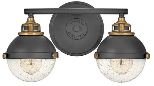 Hinkley Fletcher 8 3/4" High Black 2-Light Wall Sconce - Picture 1 of 7