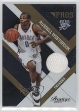 2010 Prestige Prestigious Pros Gold Materials 39/49 Russell Westbrook #50 0z0n