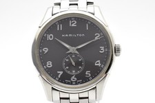 HAMILTON Jazzmaster Small Second Quartz Gray Dial H384110 Swiss Made Watch Exc+5