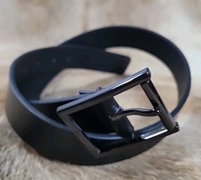 Banana Republic Black Genuine Italian Leather Belt 30" Made In England