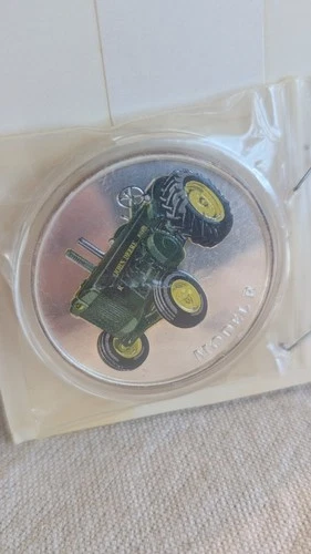John Deere Model R Tractor 1 ounce .999 FINE SILVER round