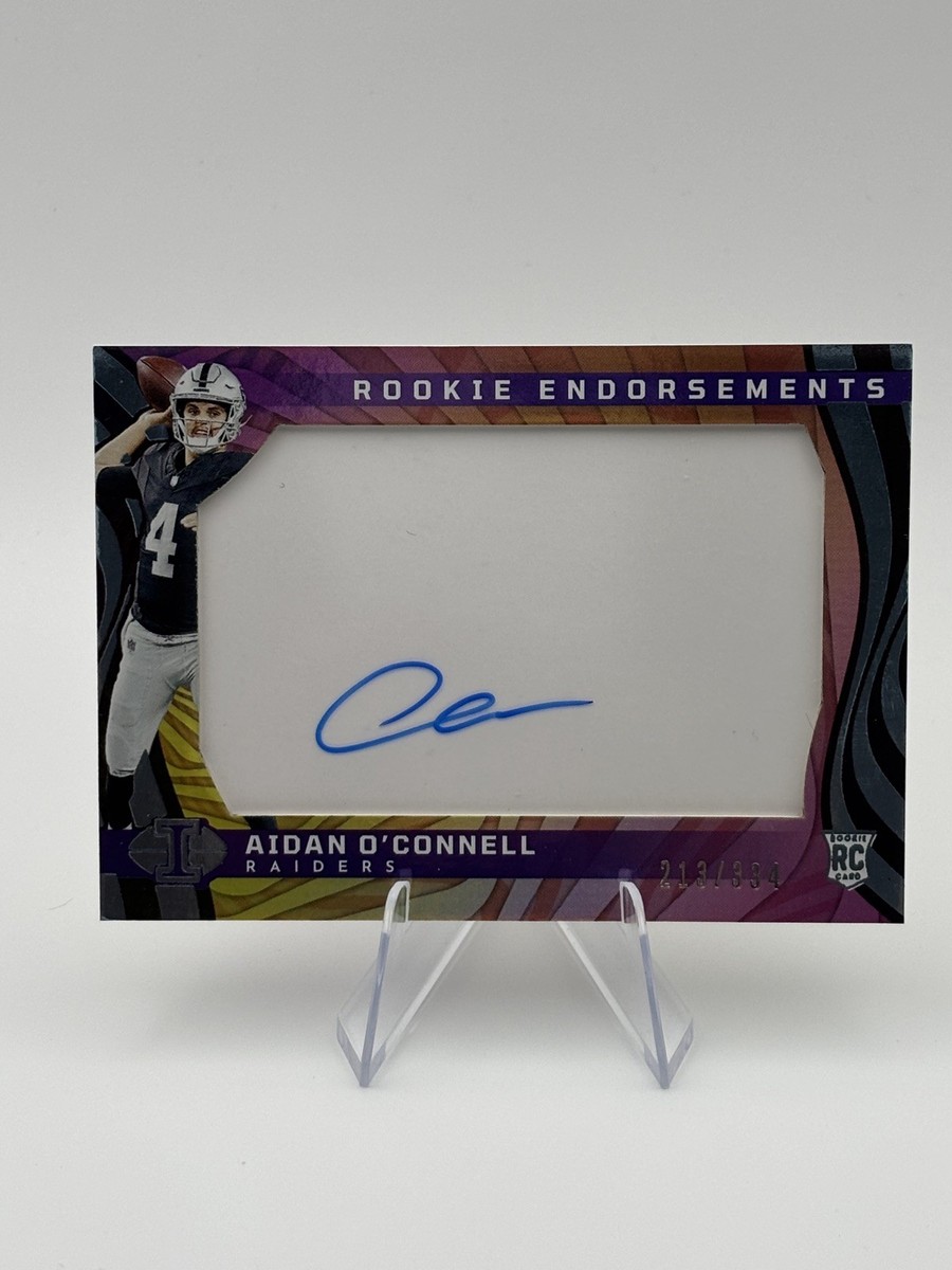 2023 Panini Illusions Aidan O'Connell Rookie Endorsements Auto