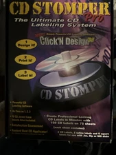 CD Stomper Pro The Ultimate CD Labeling System Click'N Design 3D  New PC & Mac