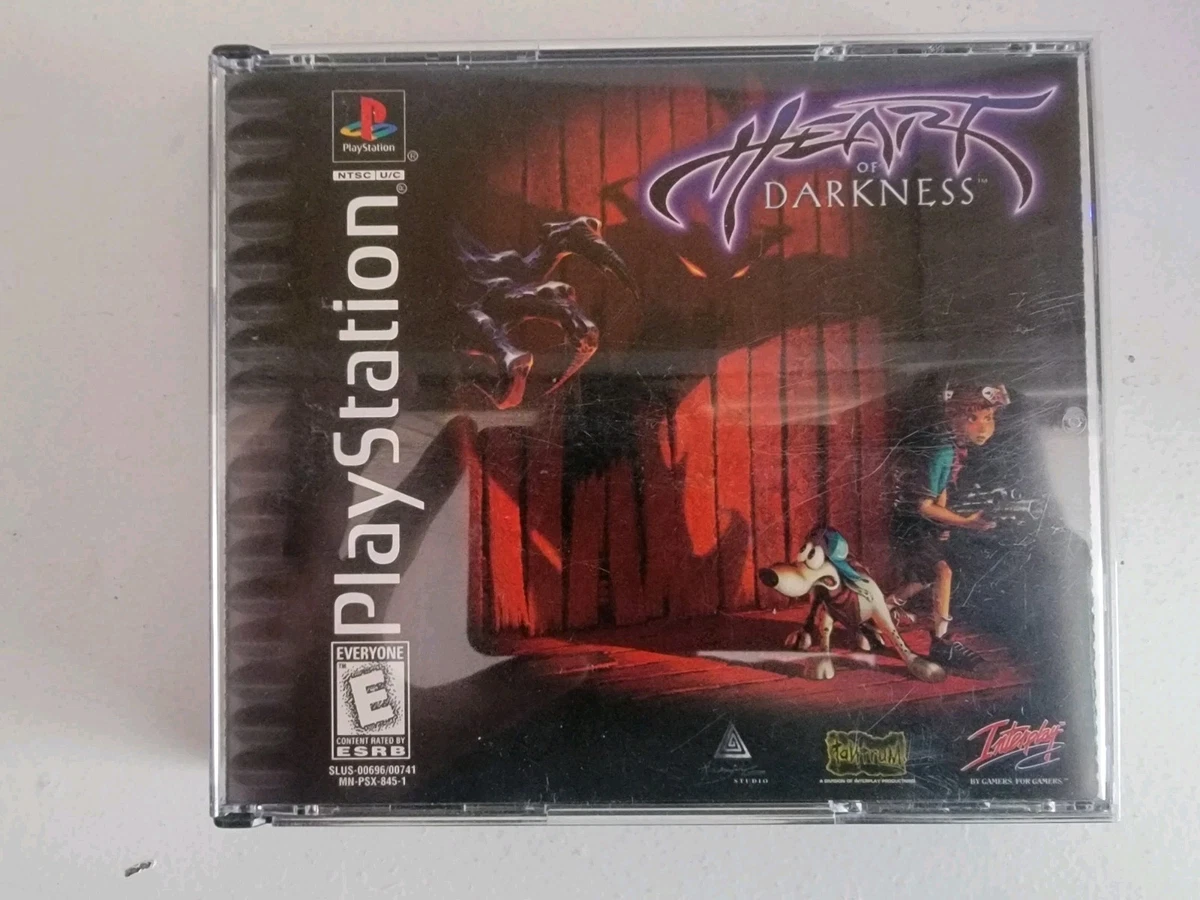 Heart Of Darkness – Jeu PS1 Complet (boîte, Notice, CD), Version PAL, Bon état