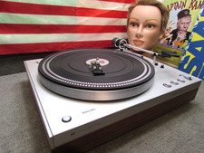 ESTATE* VINTAGE PHILIPS 312 DC SERVO TURNTABLE TOUCH CONTROLS -READ ~SEE VIDEO