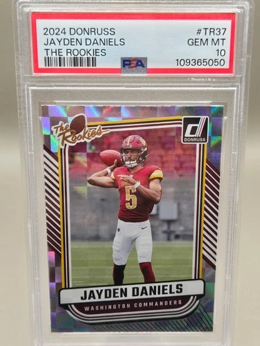 Jayden Daniels #TR-37 (RC) 2024 Panini Donruss - The Rookies PSA 10