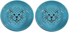 Van Ness Ecoware: 2-Pack 8oz Cat Bowls Eco-Friendly Assorted Colors
