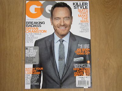 GQ Magazine U.S.A  August 2013 Bryan Cranston New.