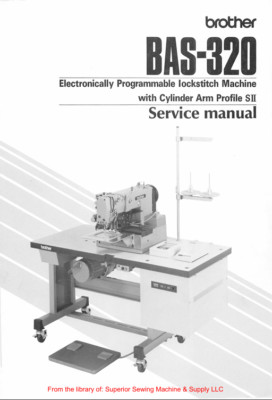 Brother BAS-320 Sewing Machine Service Manual