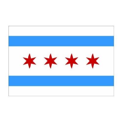 Chicago Sticker flag chi Decal