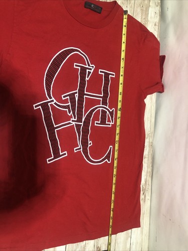 Carolina Herrera CH T-Shirt Graphic Print Rot Gr. M - Bild 6 von 8