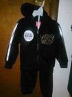 Girl's 2 Piece Sequins Sweat Suit/Jogging Outfit W/Hood * Size 18 M * Brand New! — photo 1