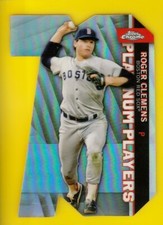 2021 TOPPS CHROME UPDATE PLATINUM PLAYERS DIE CUT CPDC-45 ROGER CLEMENS RED SOX