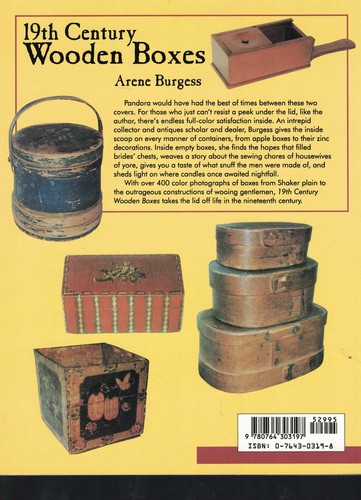 19th Century Wooden Boxes - Burgess (SC,1997,1st Ed) - Picture 5 of 5